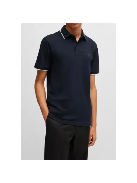 Koszulka polo Boss Orange niebieska