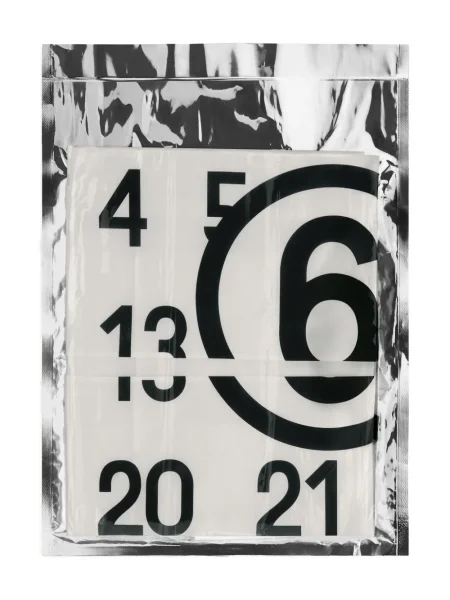 Fular Mm6 Maison Margiela cu imagine alb