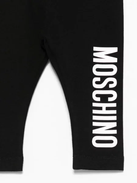 Legginsy dziecięce Moschino czarne