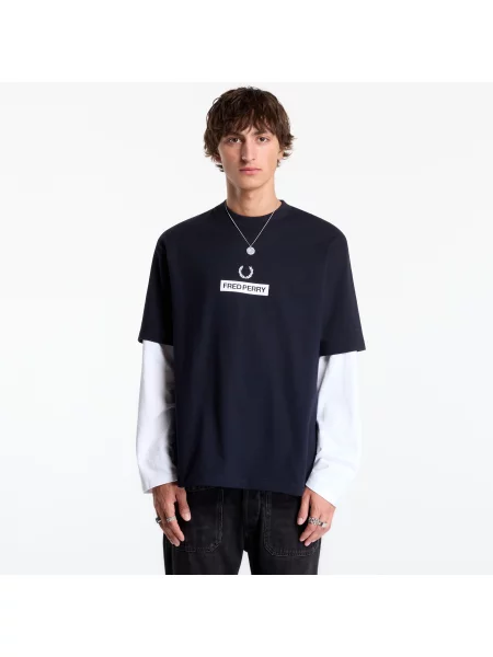 Tricou FRED PERRY Fred Perry Graphic T-shirt Navy L marină