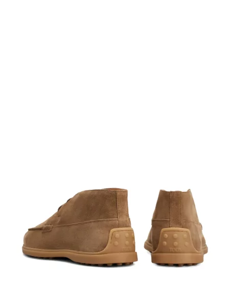 Боти Tod's с връзки с дантела кафяво