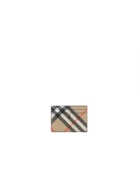 Portfel Burberry w kratę beżowy