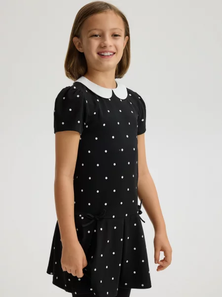 Reserved Сукня в горошок чорний