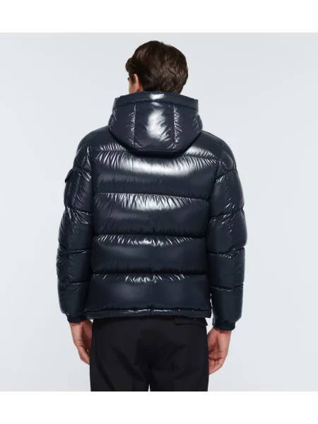 Geacă cu puf Moncler Ecrins albastru