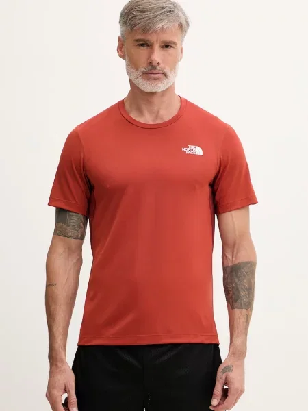 The North Face t-shirt γυμναστικής ανδρικό LIGHTBRIGHT κόκκινο