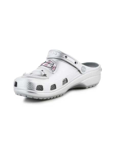 Pantofi Crocs clasici argintiu
