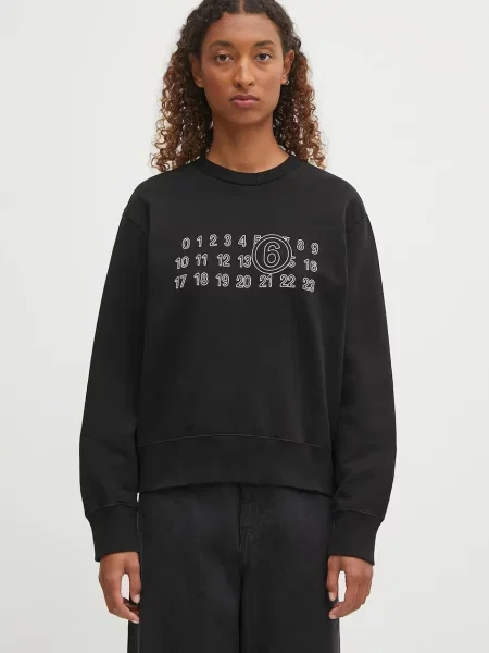 Maison Margiela hanorac de cu imprimeu negru