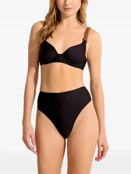 Bikini Lenny Niemeyer plecione na ramiączkach czarne