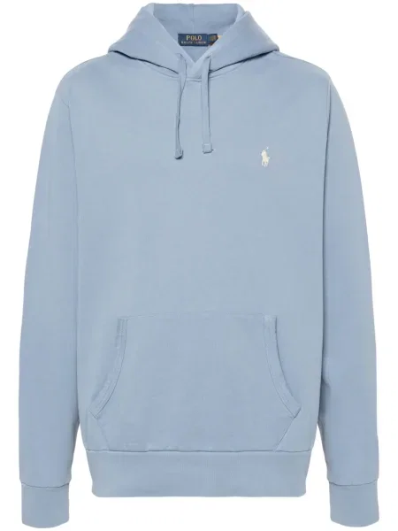 Tricou Polo Ralph Lauren cu broderie cu dungi albastru
