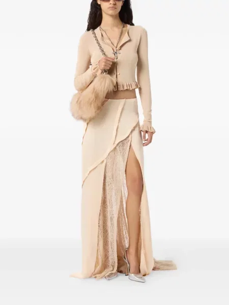 Fustă Blumarine asimetrică din dantelă