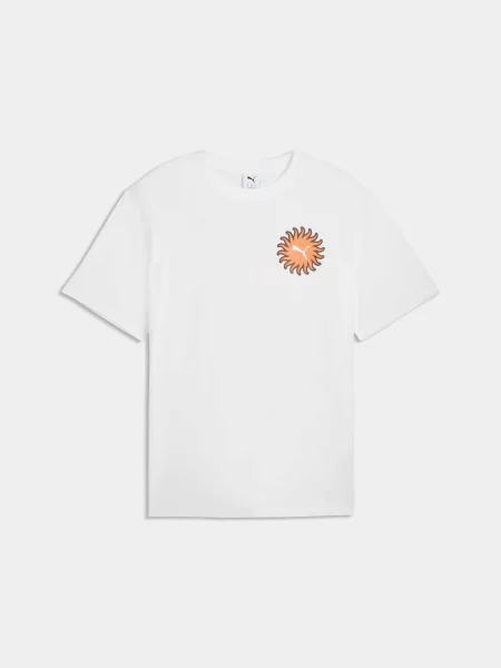 Футболка PUMA Sunset Drive Relaxed Tee комбінований верх білий