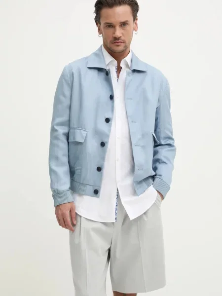 HUGO sacou barbati albastru