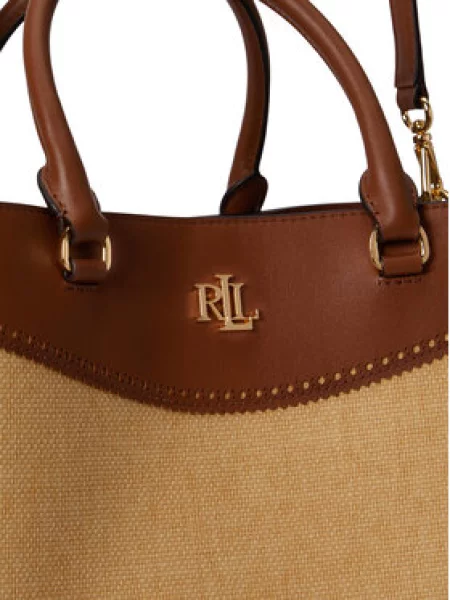 Lauren Ralph Lauren Kézitáska MARCY teveszín / konyak barna