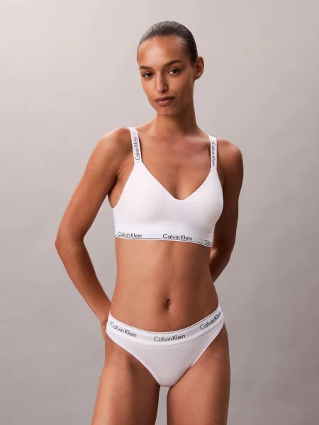 Calvin Klein Biustonosz usztywniany Kobiety Dżersej jednolity S biały