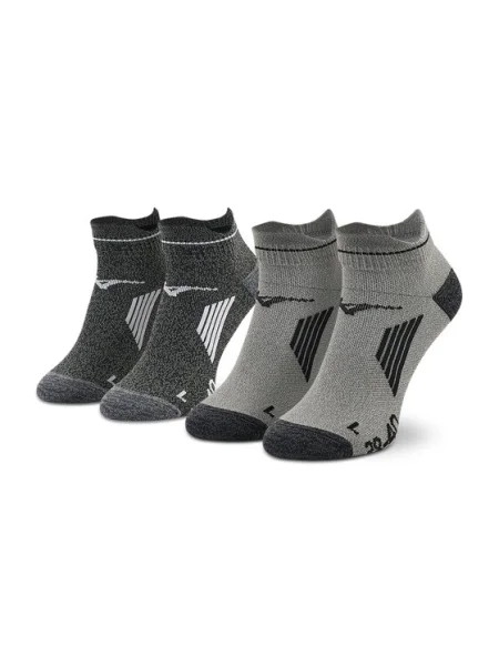 Ponožky Mizuno Active Training Mid 2 páry black/grey čierna