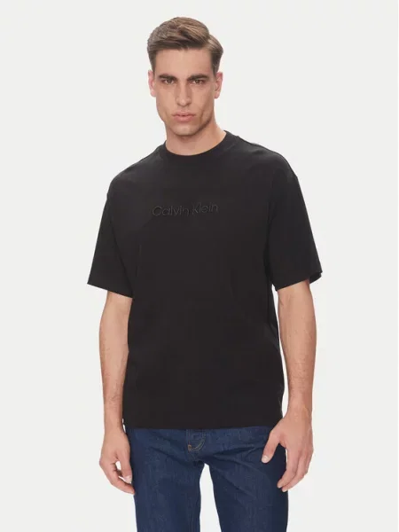 Calvin Klein T-Shirt Relaxed Fit μαύρο