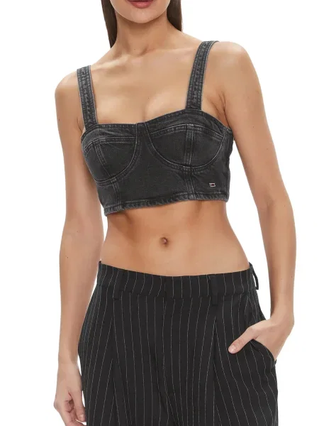 Krótkie jeansy Tommy Jeans czarne