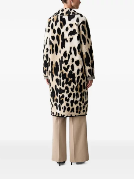 Palton Joseph Ribkoff cu imagine cu model leopard cu rever