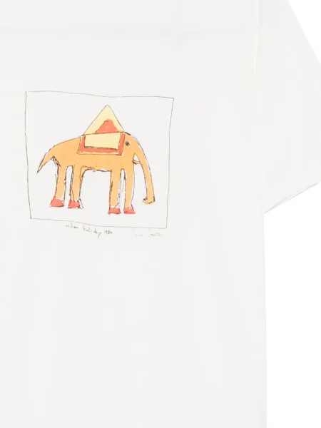 Tricou Paul Smith cu imagine alb