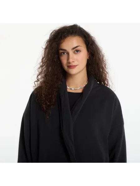 Μπουφάν Nike ImpossiblySoft Plush Therma-FIT Shawl Jacket Black/ Dk Smoke Grey M μαύρο