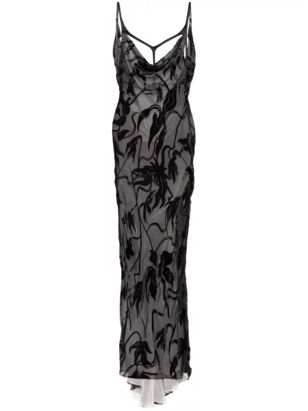 Rochie maxi Mugler negru