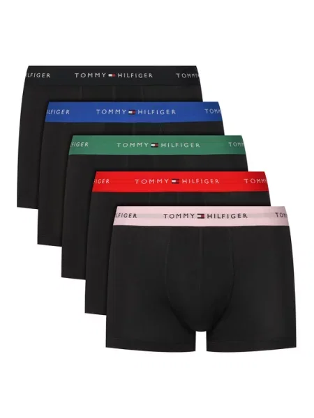 Tommy Hilfiger Underwear Bokserice tamno zelena / roza / crvena crna
