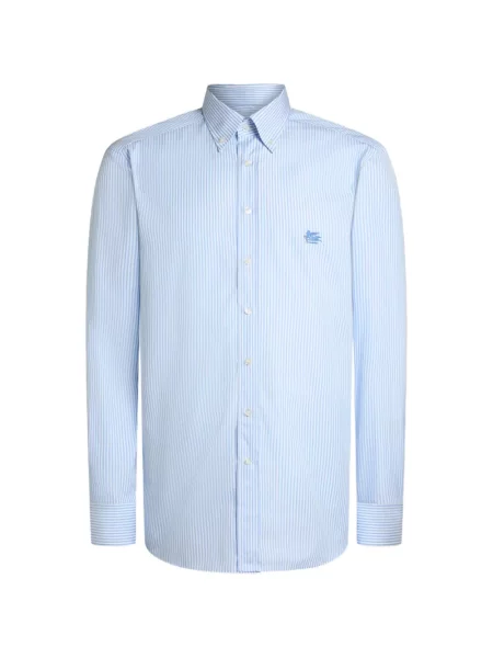 Cămașă Etro cu broderie albastru