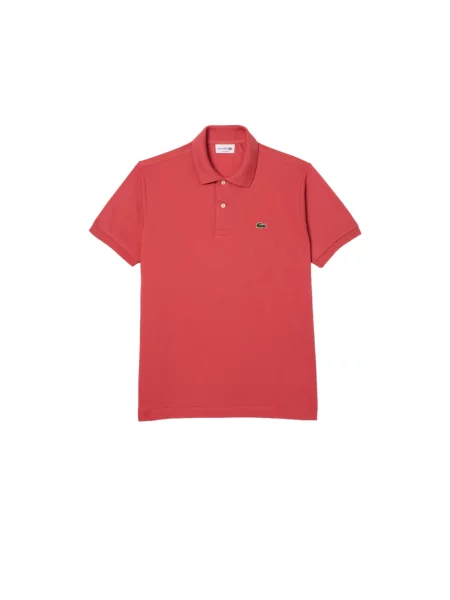 Koszulka polo Lacoste z krótkim rękawem różowa