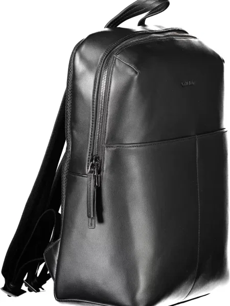 Lniana torba Calvin Klein czarna