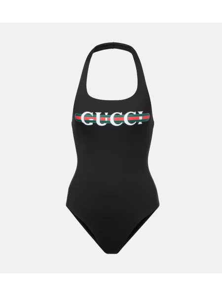 Kopalke Gucci s črtami povodcem črna