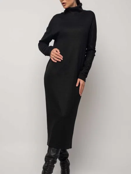 Сукня міді RiMari віскоза/поліестер чорний