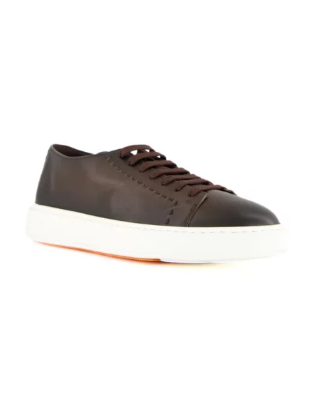 Sneakersy Santoni brązowe