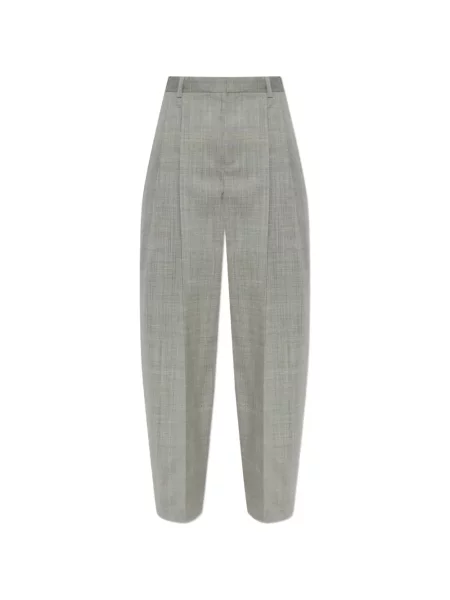 Pantaloni Alexander Wang de lână gri