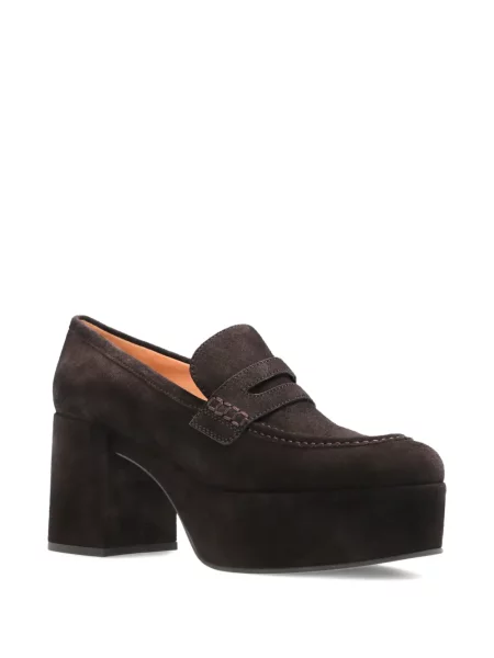 Pantofi cu toc Gianvito Rossi cu platformă maro