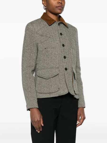 Kostiumas "houndstooth" rašto bokseriai Polo Ralph Lauren iki kelių mėlyna
