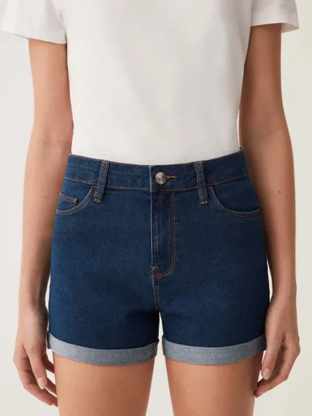 OVS Шорти джинсові Темно-синій сині