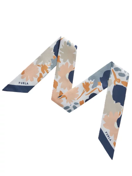 Furla Хустка Шовк блакитний