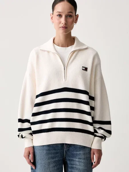 Tommy Jeans pulover pentru femei din bej