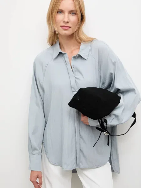 Классическая ошейниковый рубашка Answear.lab синяя