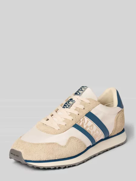 Sneakersy z mieszanki skóry i tkaniny model SHARD' Napapijri beżowe