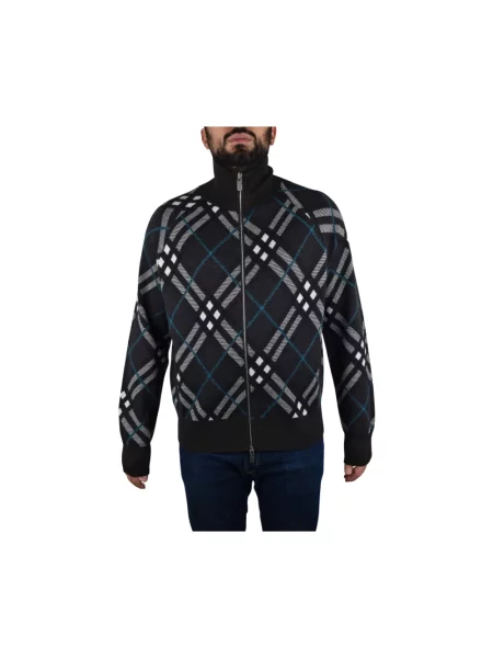 Kardigan Burberry wełniany brązowy