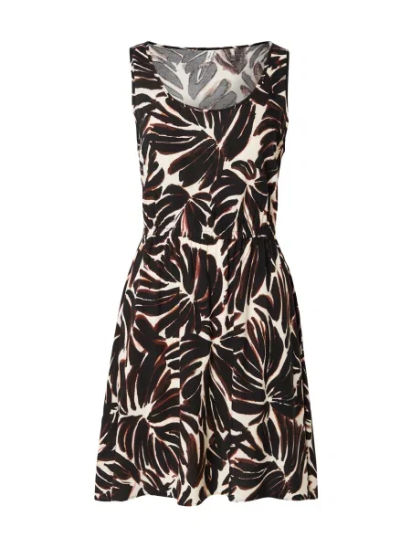 ONLY Rochie ONLNOVA roșu ruginiu / negru alb