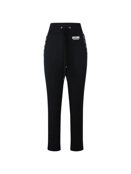 Spodnie dresowe Moschino typu teddy czarne