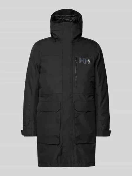 Parka z nadrukiem z logo Helly Hansen czarna