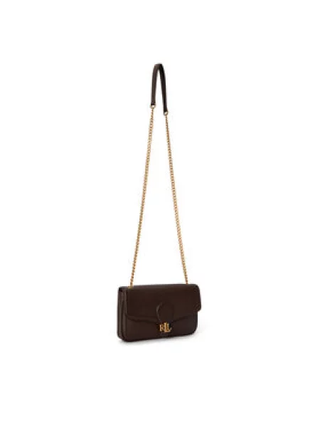 LAUREN RALPH LAUREN Ročna torba Temno rjava