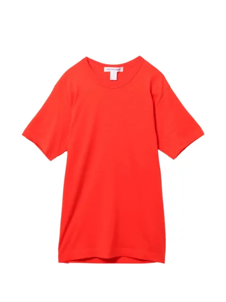 Tricou Comme Des Garçons cu decolteu rotund roșu