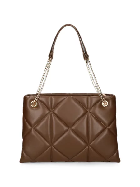 Kézitáska Love Moschino autogrammal barna