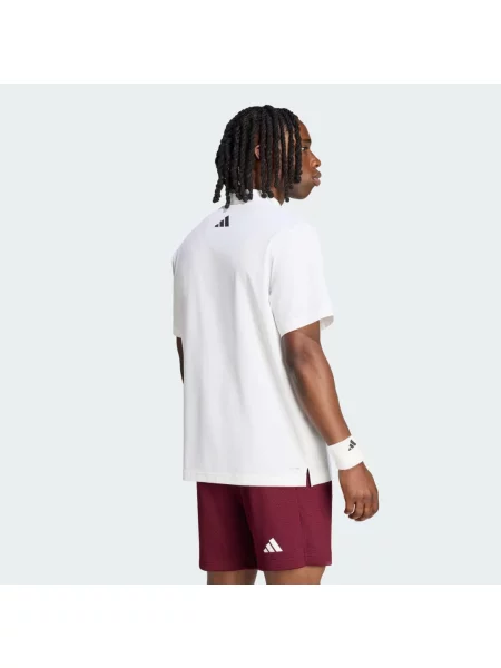 Tenisové polotričko Adidas bílé
