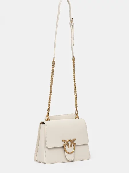 Rucsac Pinko din piele alb