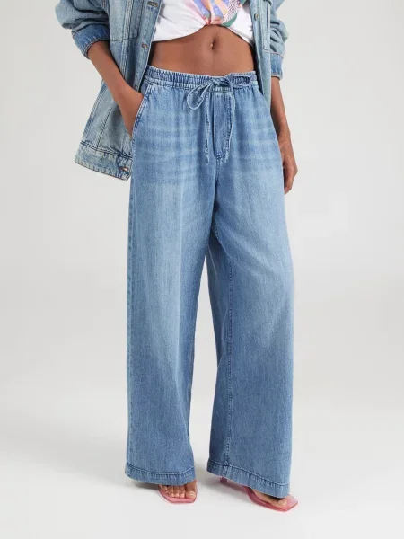 Lindex Džínsy Siri denim modrá